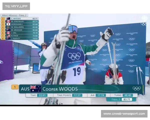 澳大利亚选手库珀·伍兹摘得自由式滑雪雪上技巧金牌，险胜加拿大传奇金斯伯里